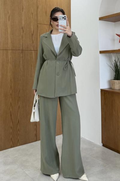 Esin Pantolonlu Takım Haki Haki