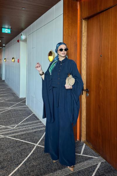 Esra Pantolonlu Takım Lacivert Lacivert