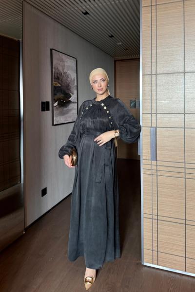 Eylül Elbise Siyah Siyah