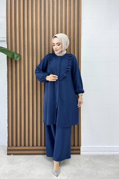 Ezgi Takım Saks Mavisi Saks Mavisi