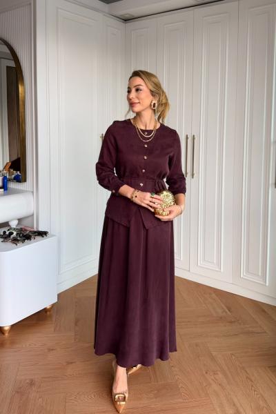 Feray Etekli Takım Mürdüm Mürdüm