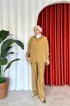 Figen Pantolonlu Takım Camel Camel