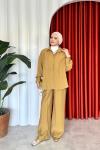 Figen Pantolonlu Takım Camel Camel