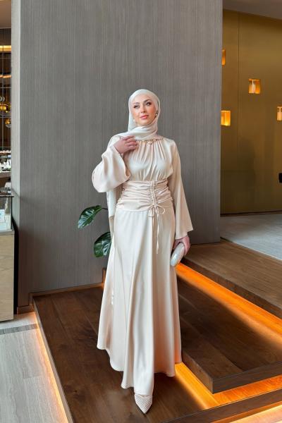 Fulya Elbise Ekru EKRU