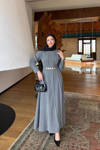 Funda Elbise Gri Gri