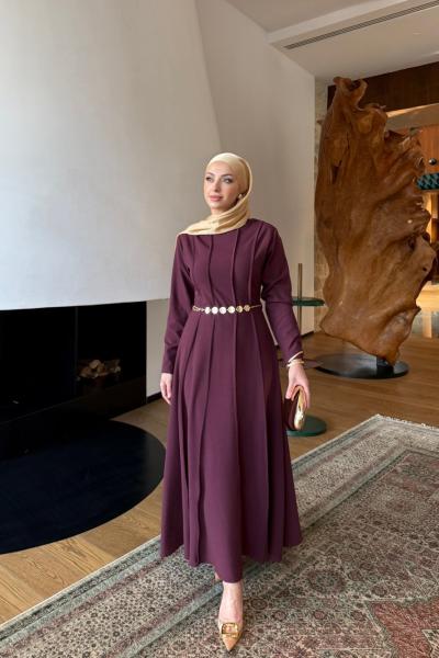 Funda Elbise Bordo Bordo