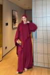 Gamze Pantolon Takım Bordo BORDO