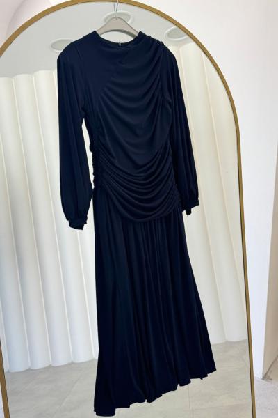 Gizem Elbise Lacivert Lacivert