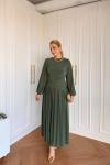 Gizem Elbise Yeşil Yeşil