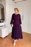 Gizem Elbise Mor Mor
