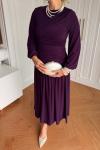 Gizem Elbise Mor Mor