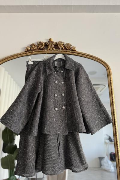 Göksel Etekli Takım Gri Gri