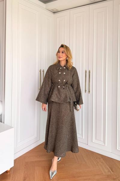 Göksel Etekli Takım Kahve Acı Kahve