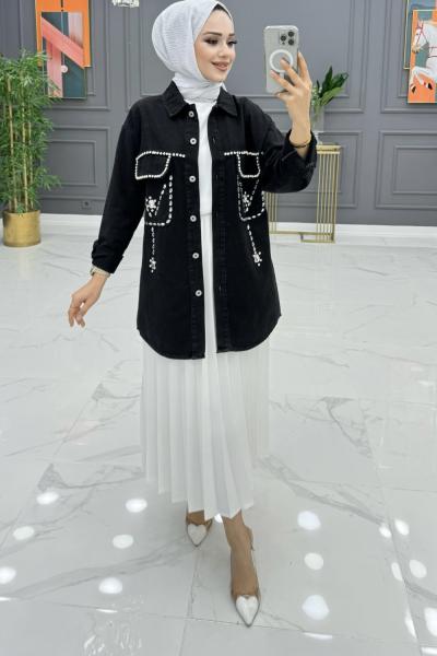 Figen Pantolonlu Takım Siyah Siyah