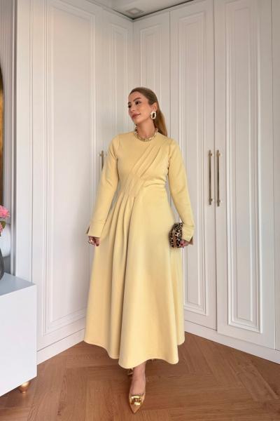 Gülbin Elbise Sarı Sarı