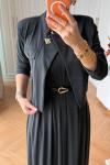 Gülsüm Elbise Takım Siyah SİYAH