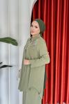 Hanife Pantolonlu Takım Haki Haki