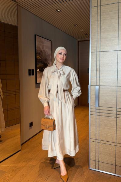 Hasibe Etekli Takım Krem Krem