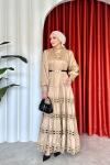 Hatice Elbise Camel Camel