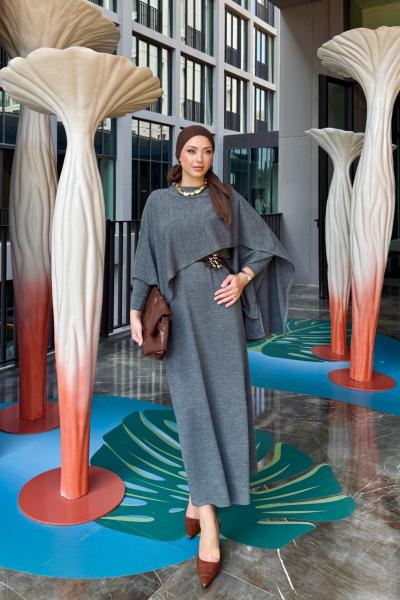 Hediye Elbise Antrasit Antrasit