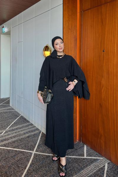 Hediye Elbise Siyah Siyah