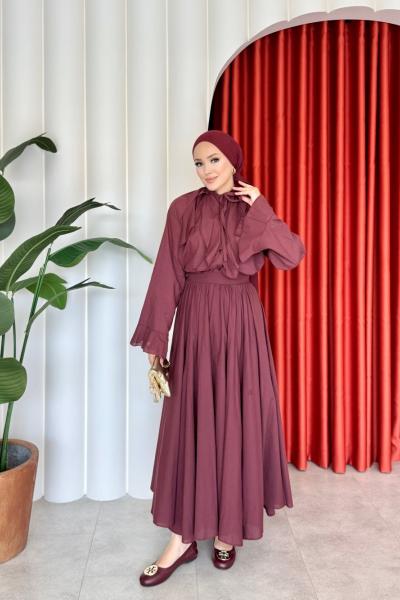 Hera Etekli Takım Bordo Bordo