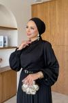 Hüma Elbise Siyah  Siyah