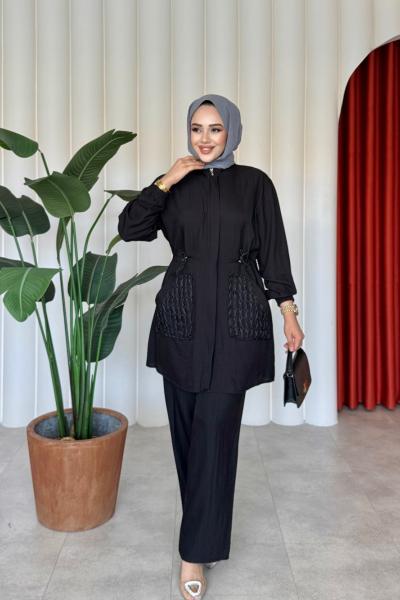 Hümeyra Takım Siyah  Siyah