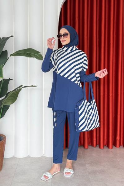 İdil Haşema Lacivert Lacivert