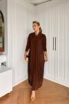 İkbal Elbise Takım Kahverengi Kahverengi