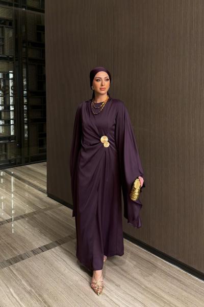 İlkgül Elbise Mor Mor