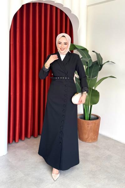 Irmak Elbise Siyah  Siyah