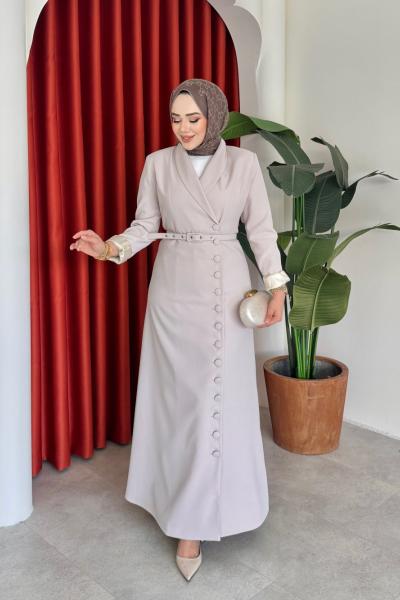 Irmak Elbise Bej Bej