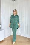 Işıl Pantolonlu Takım Zümrüt Zümrüt