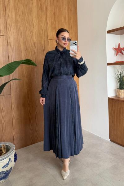 Jale Etekli Takım Lacivert LACİVERT