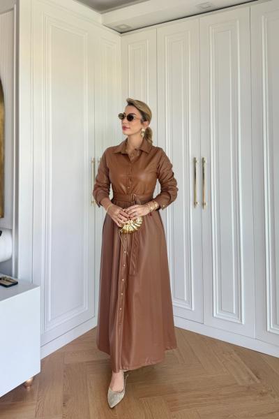 Jülide Elbise Taba Taba