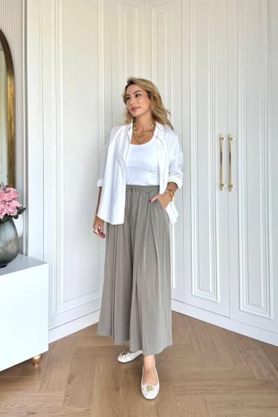 Kayra Pantolon Haki Haki