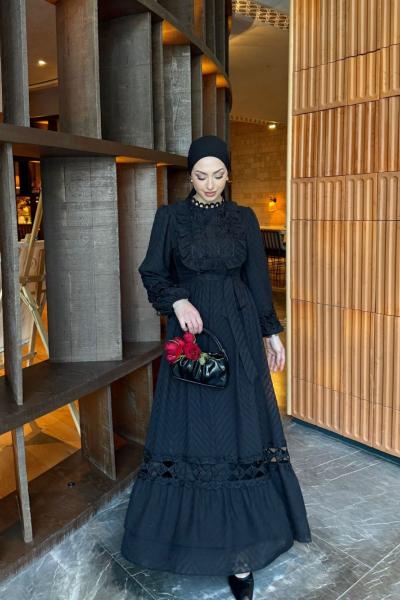 Keriman Elbise Siyah  Siyah