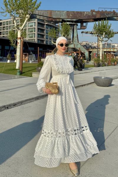 Keriman Elbise Beyaz  Beyaz