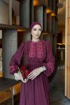Keriman Elbise Bordo Bordo