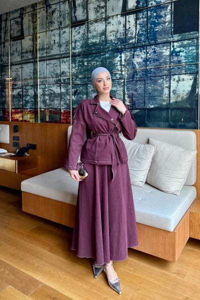 Kevser Etekli Takım Bordo Bordo