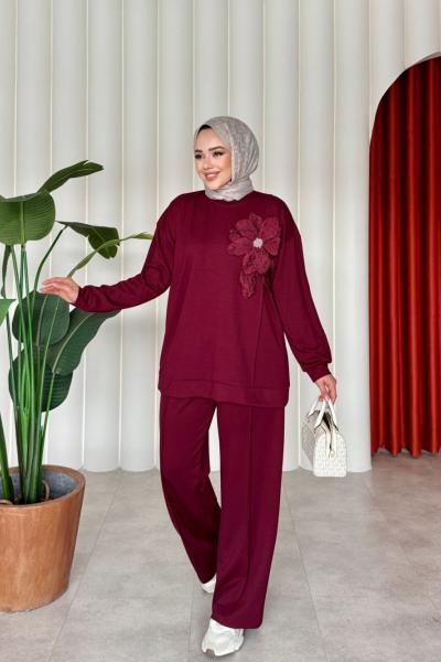 Kiraz Takım Bordo Bordo