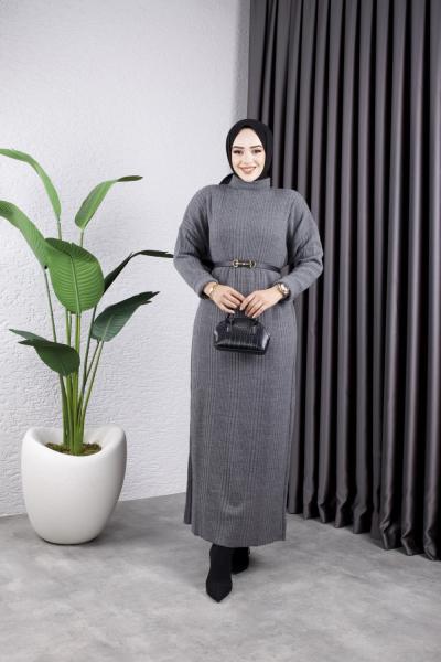 Kıvılcım Elbise Gri  Gri