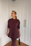 Lady Pantolon Takım Bordo Bordo