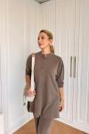 Lady Pantolon Takım Kahverengi Kahverengi