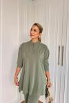 Lady Pantolon Takım Mint Yeşili Mint Yeşili