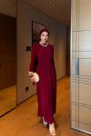 Leyal Elbise Bordo  BORDO