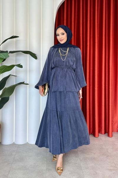 Leyla Etekli Takım Lacivert Lacivert