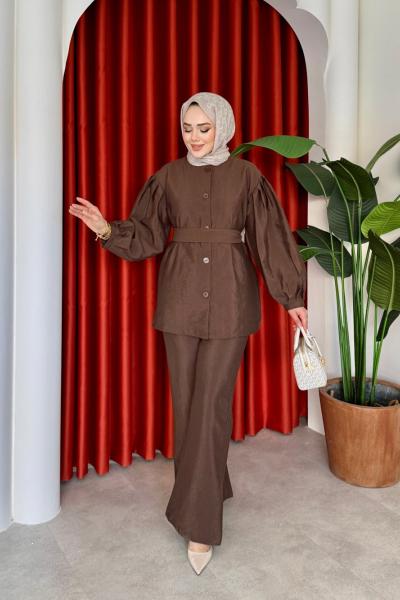 Melike Takım Kahverengi Kahverengi