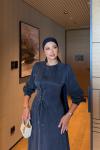 Meral Elbise Lacivert LACİVERT
